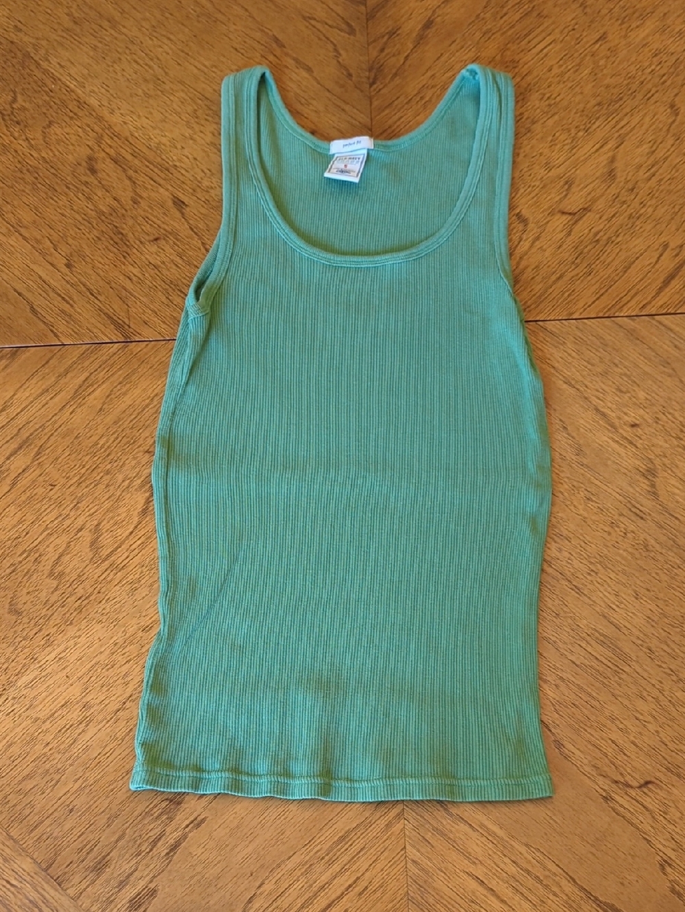 Y2K Old Navy Ribbed Green Tank Top